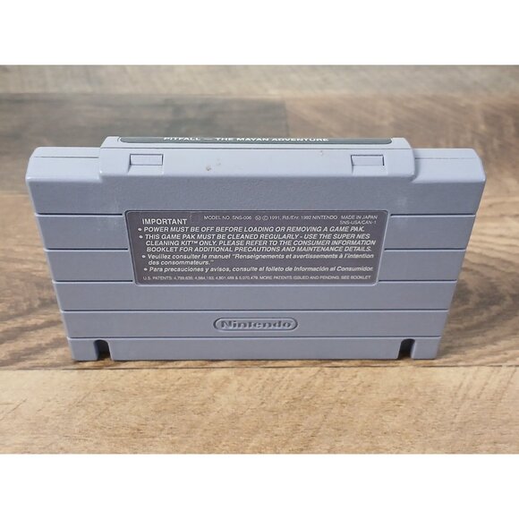 Pitfall: The Mayan Adventure (Super Nintendo Entertainment System, 1994) SNES - Picture 2 of 2